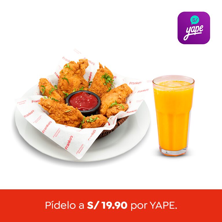 Alitas con refresco personal (Yape Promo)